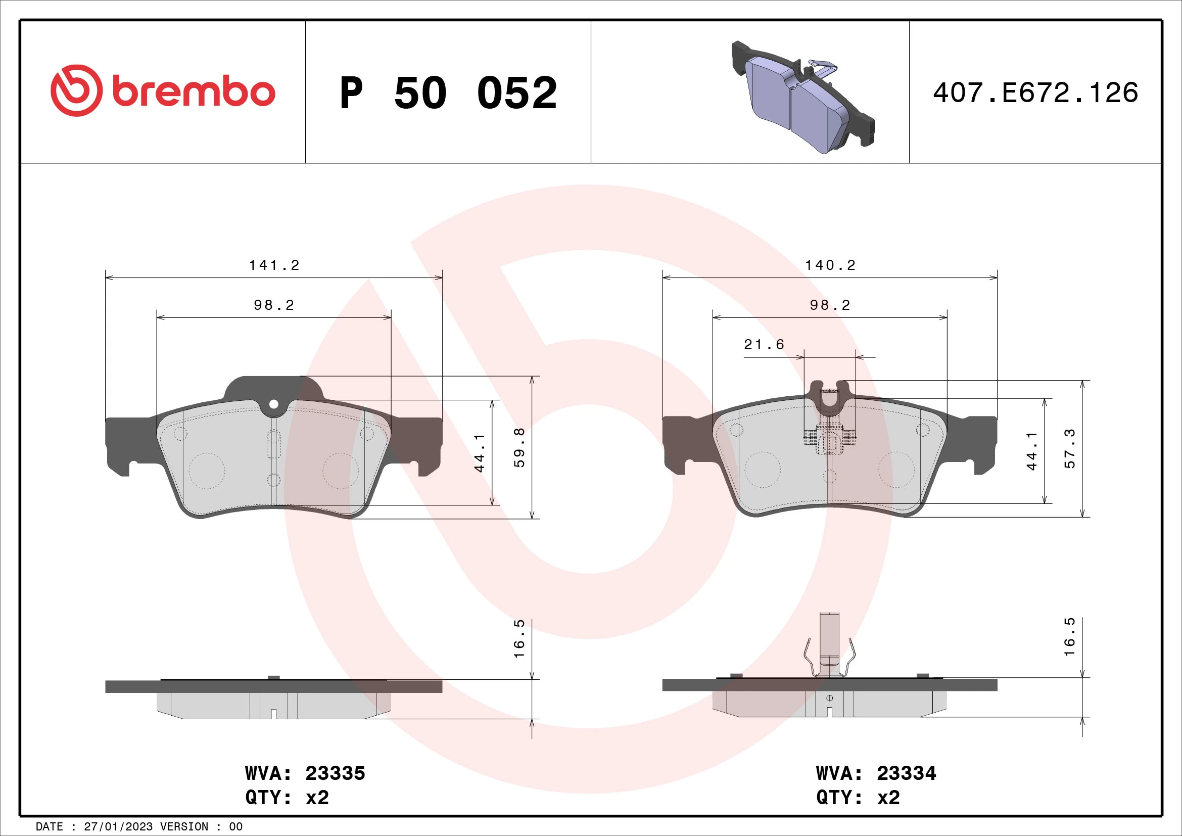 P50052 Brembo
