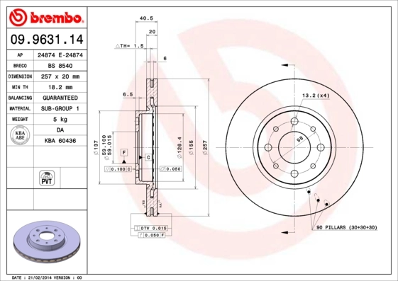 09963114 Brembo