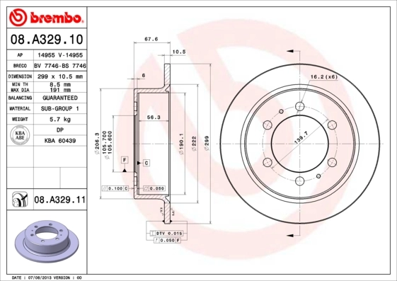 08A32910 Brembo