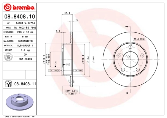 08840810 Brembo