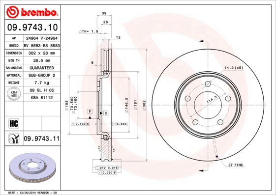 09974310 Brembo
