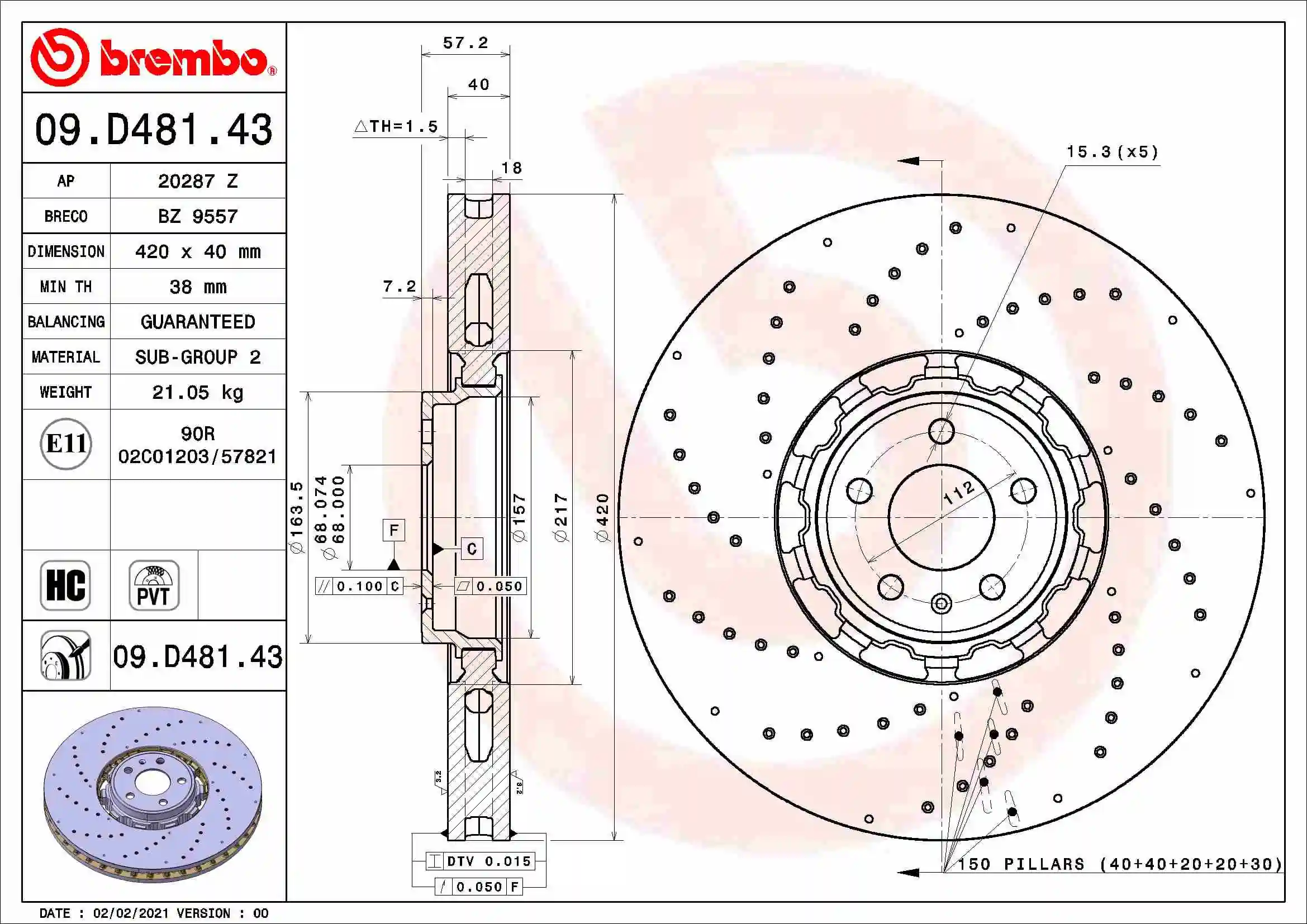 09D48143 Brembo