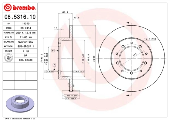 08531610 Brembo