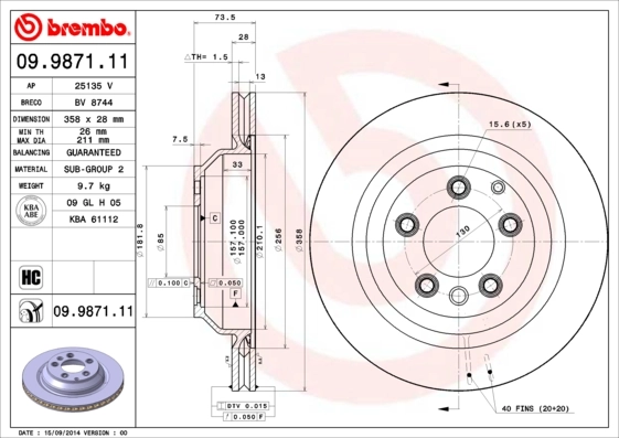 09987111 Brembo