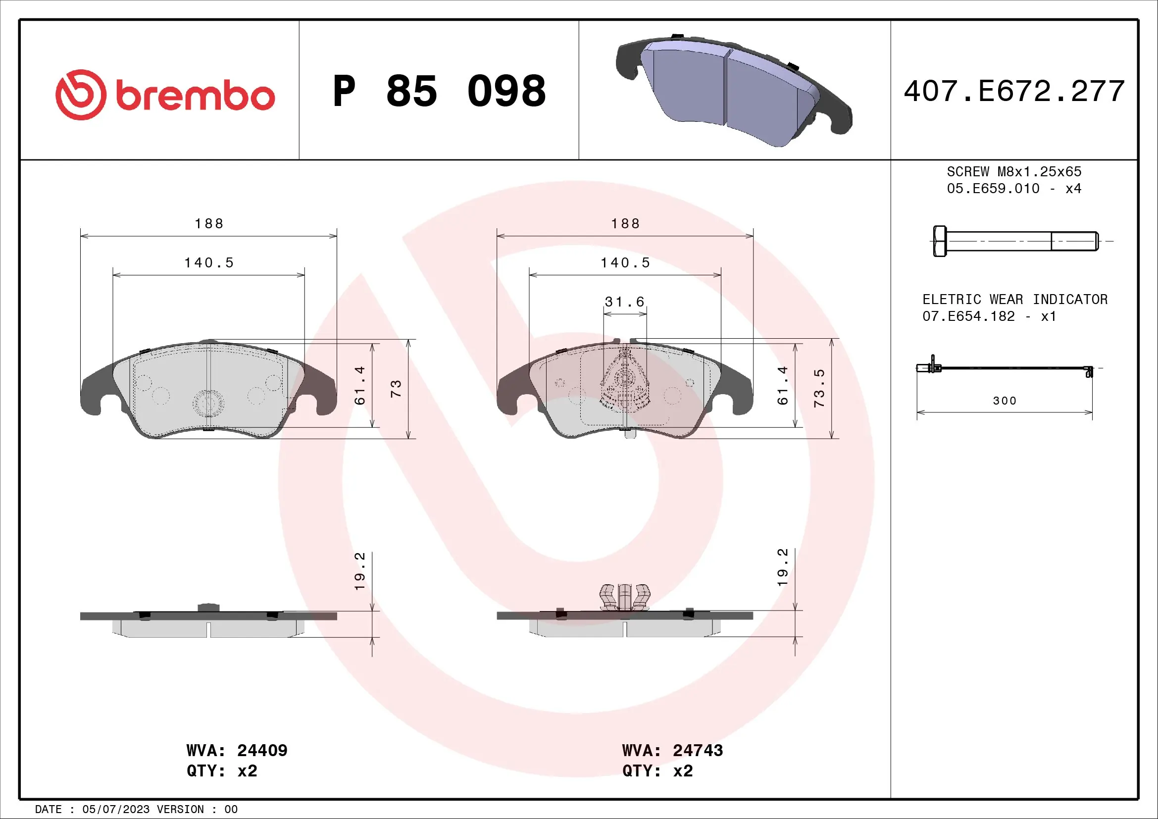 P85098 Brembo
