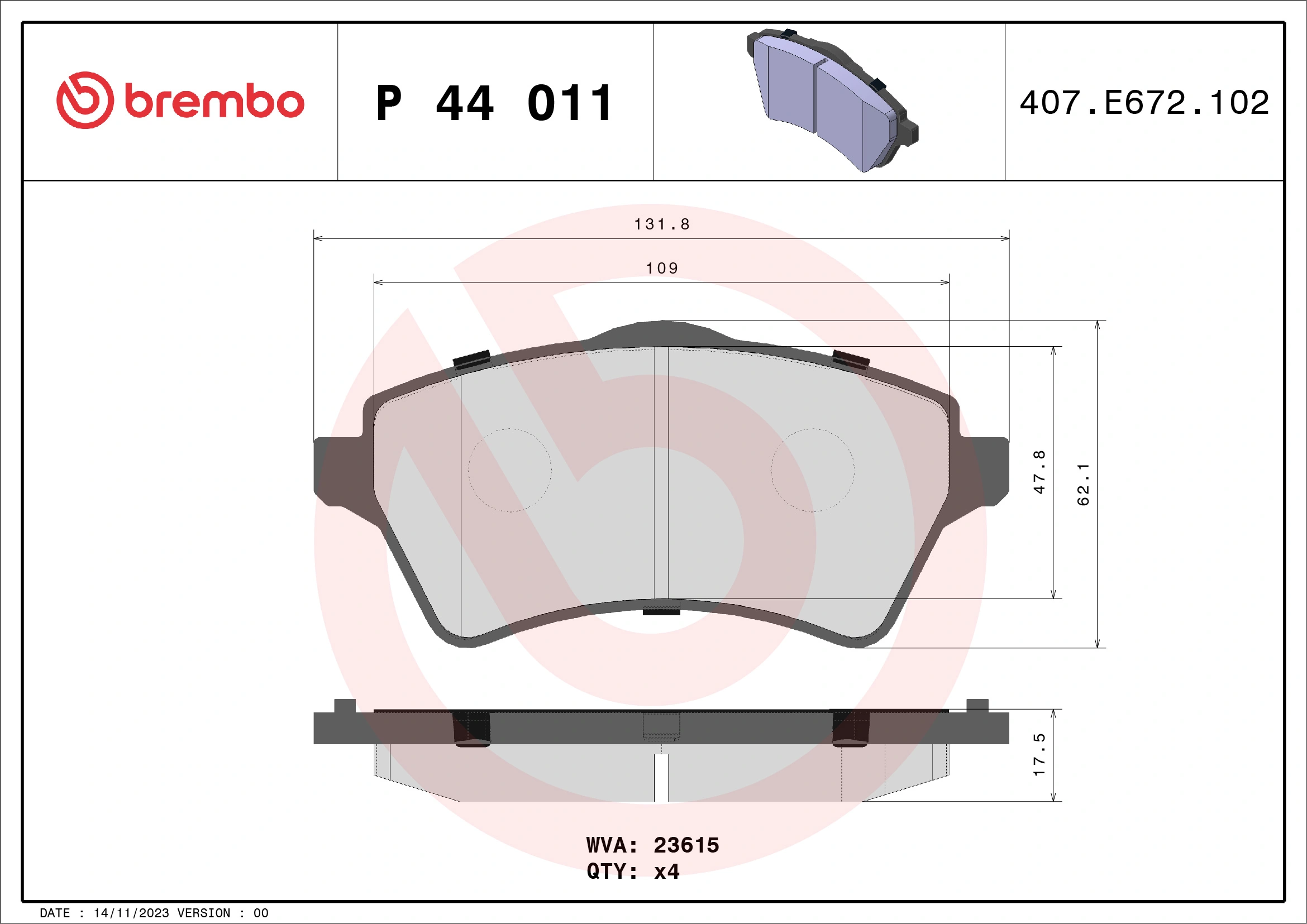P44011 Brembo