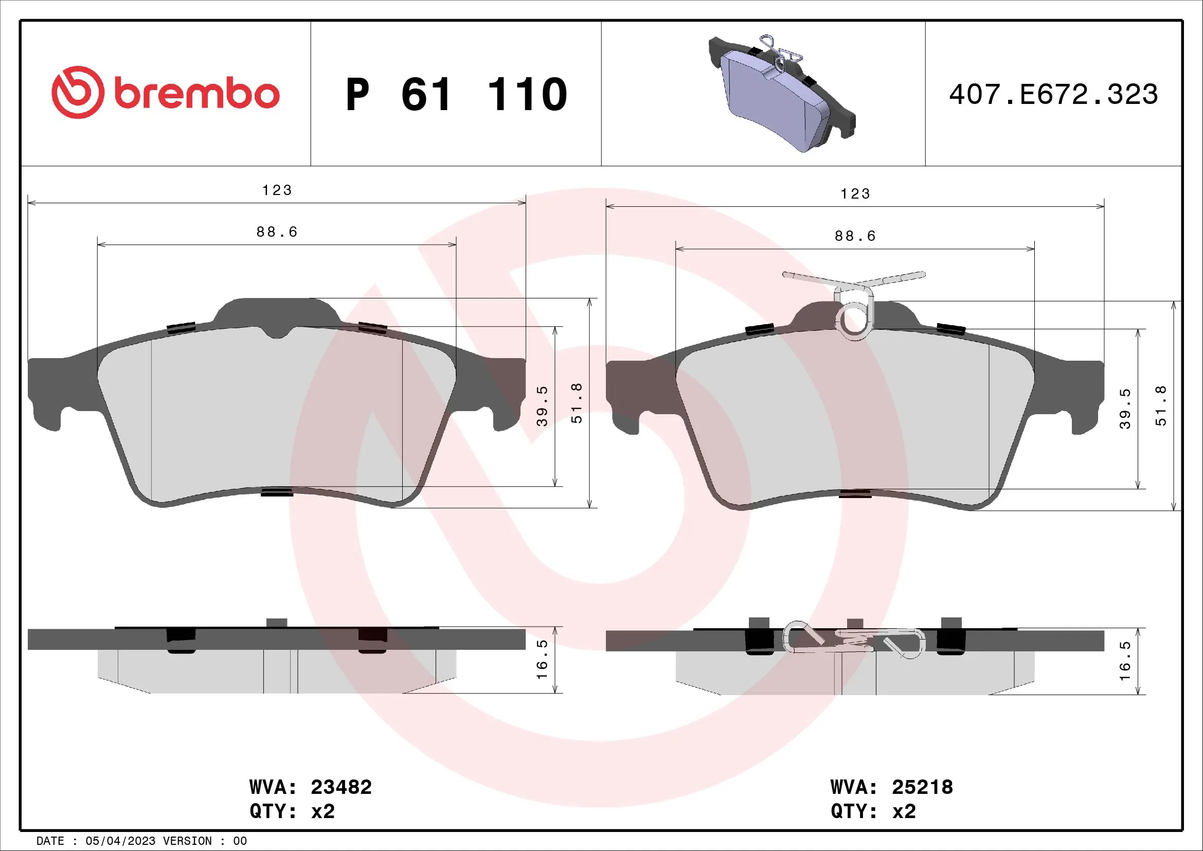 P61110 Brembo