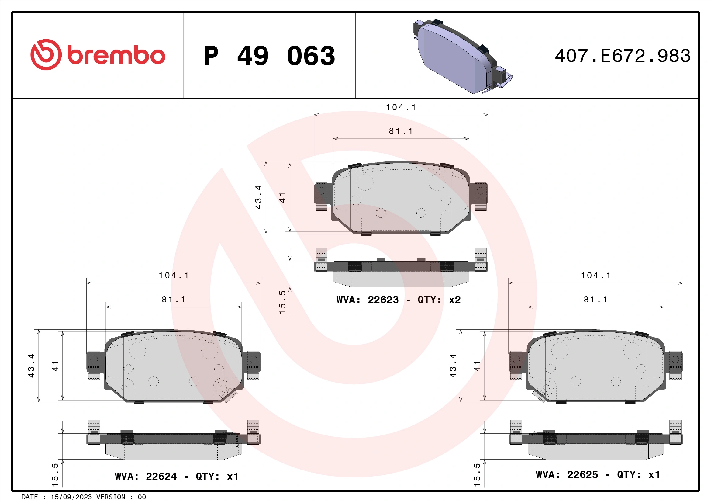 P49063 Brembo