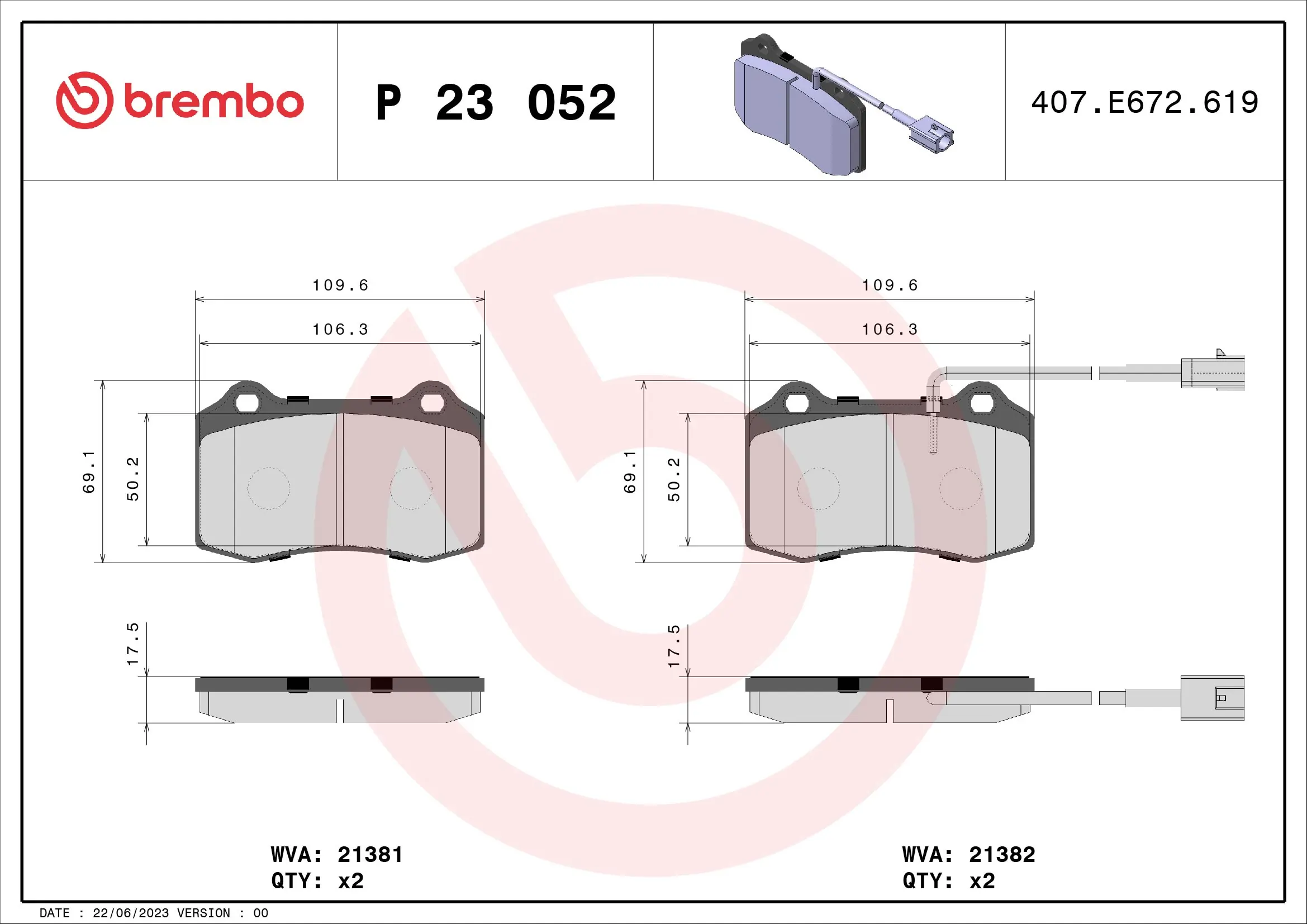 P23052 Brembo