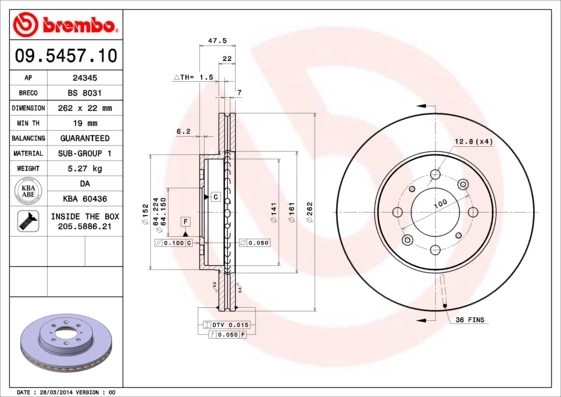09545710 Brembo