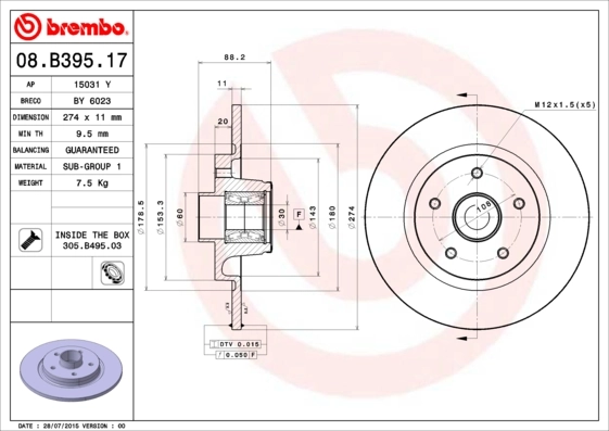 08B39517 Brembo