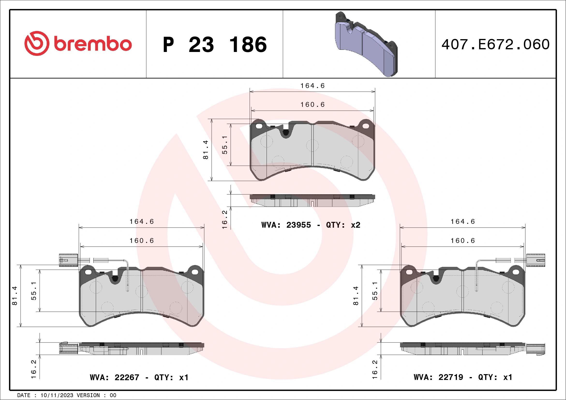 P23186 Brembo