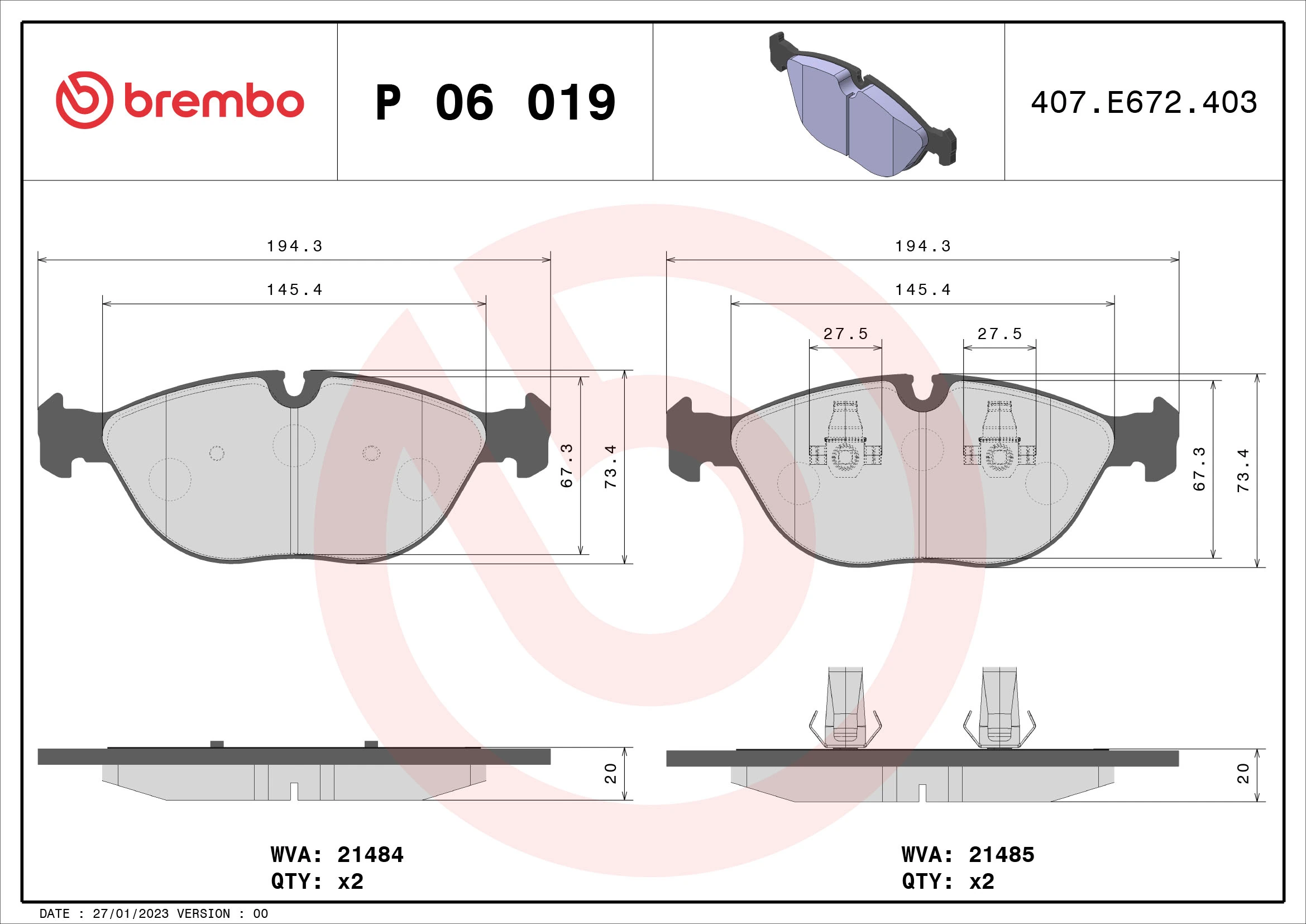 P06019 Brembo