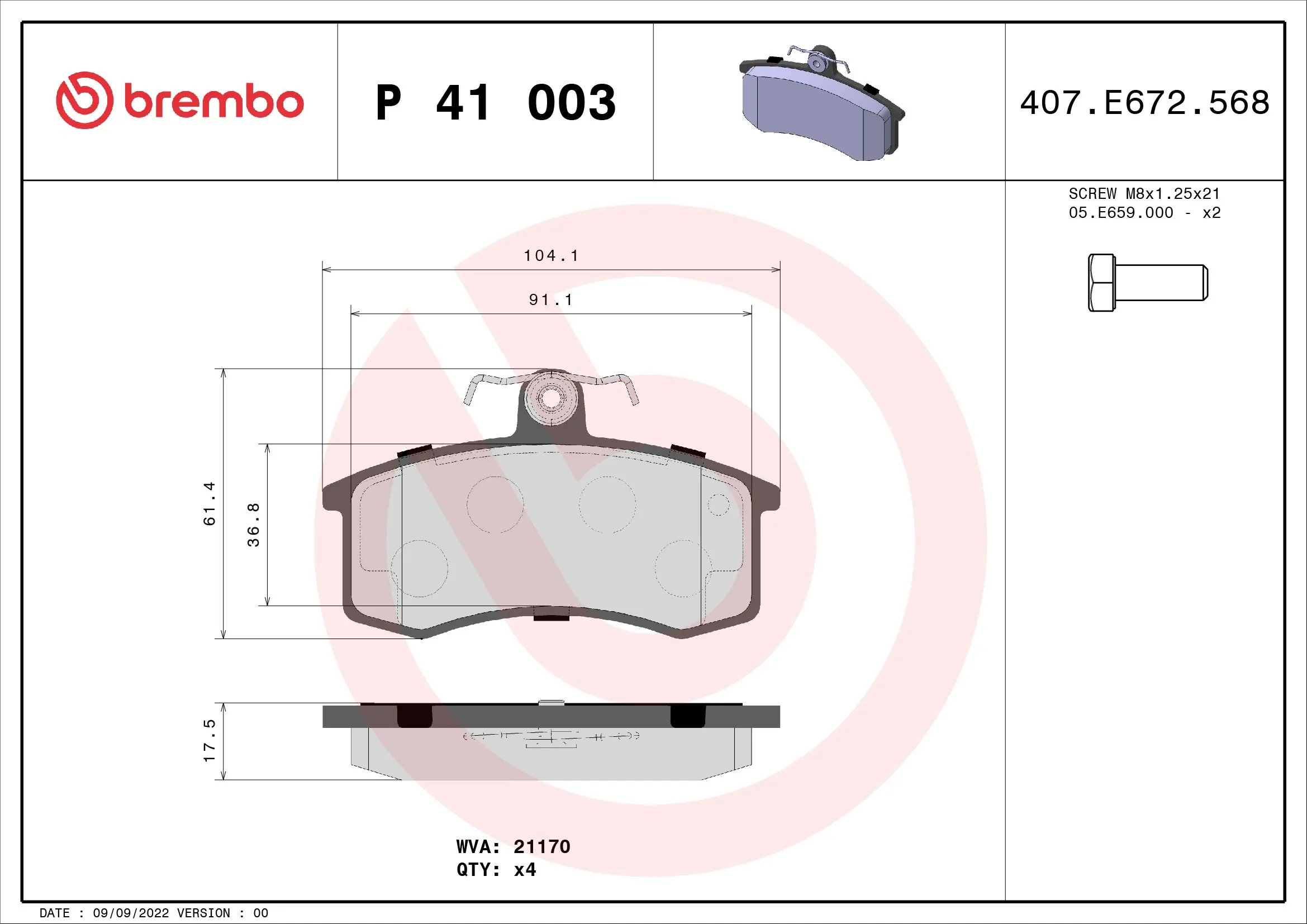 P41003 Brembo