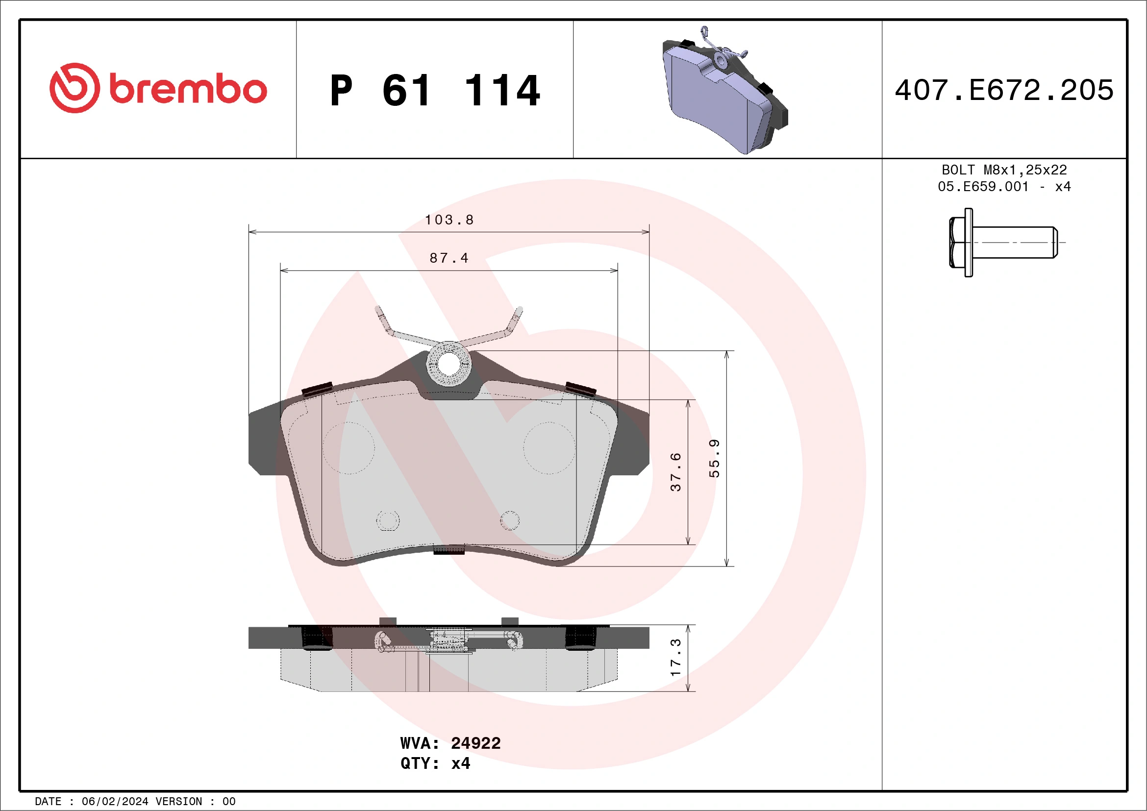 P61114 Brembo