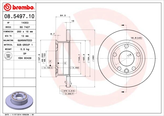 08549710 Brembo
