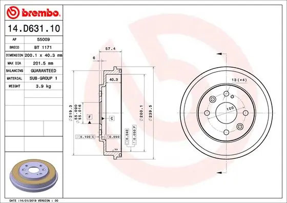 14D63110 Brembo