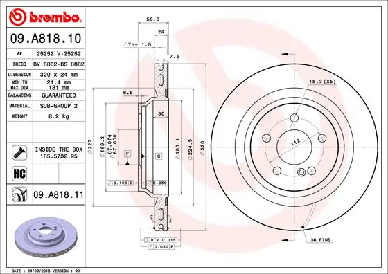 09A81811 Brembo