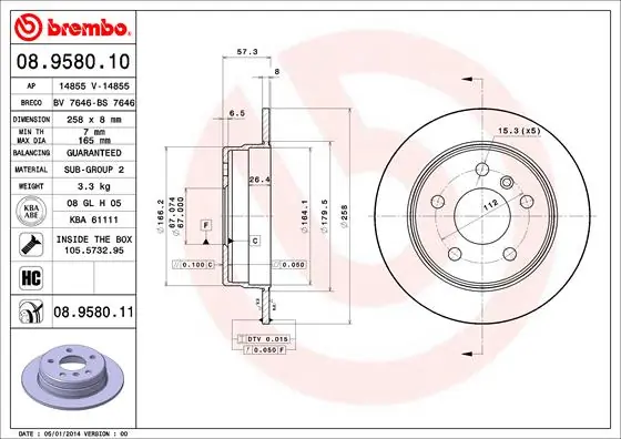 08958010 Brembo