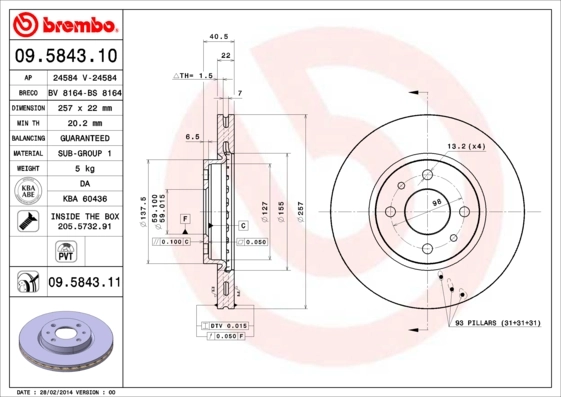 09584310 Brembo