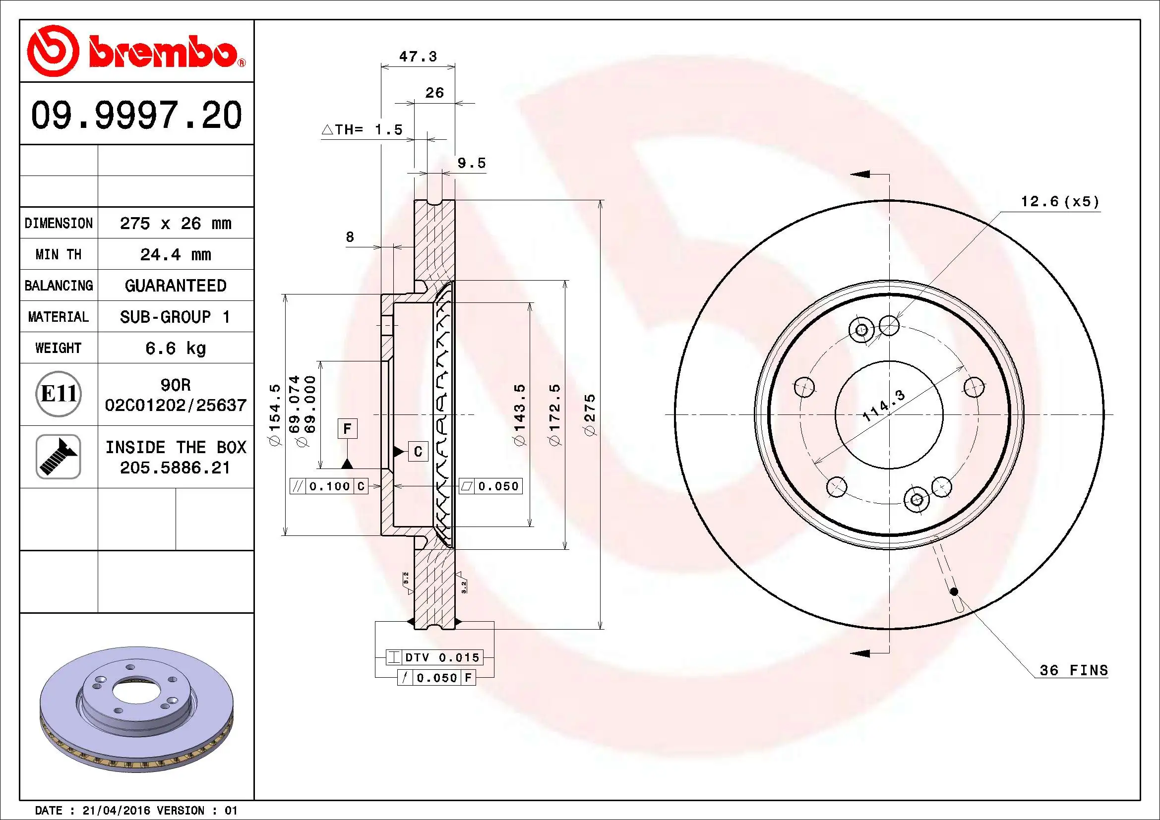 09999720 Brembo