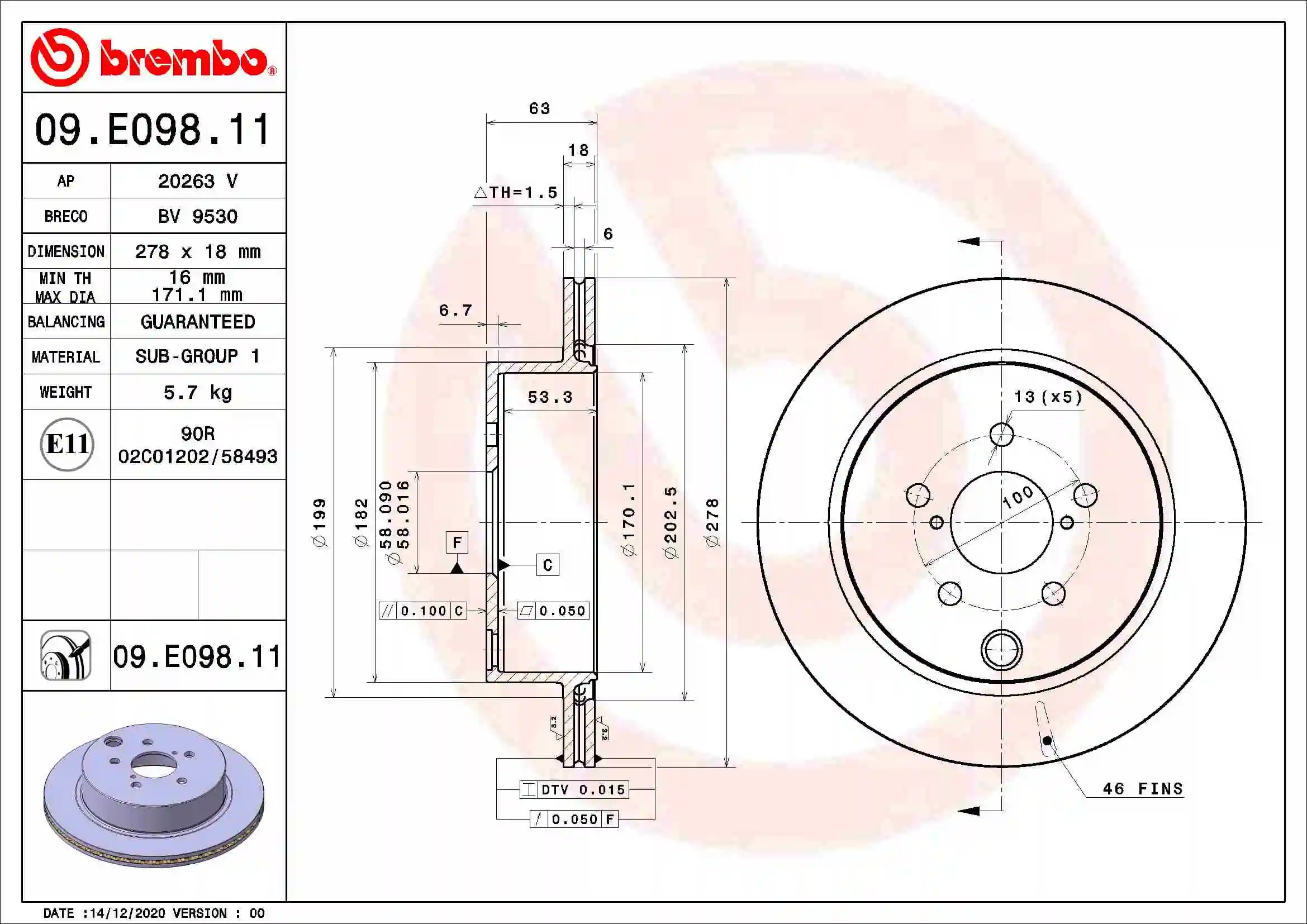 09E09811 Brembo