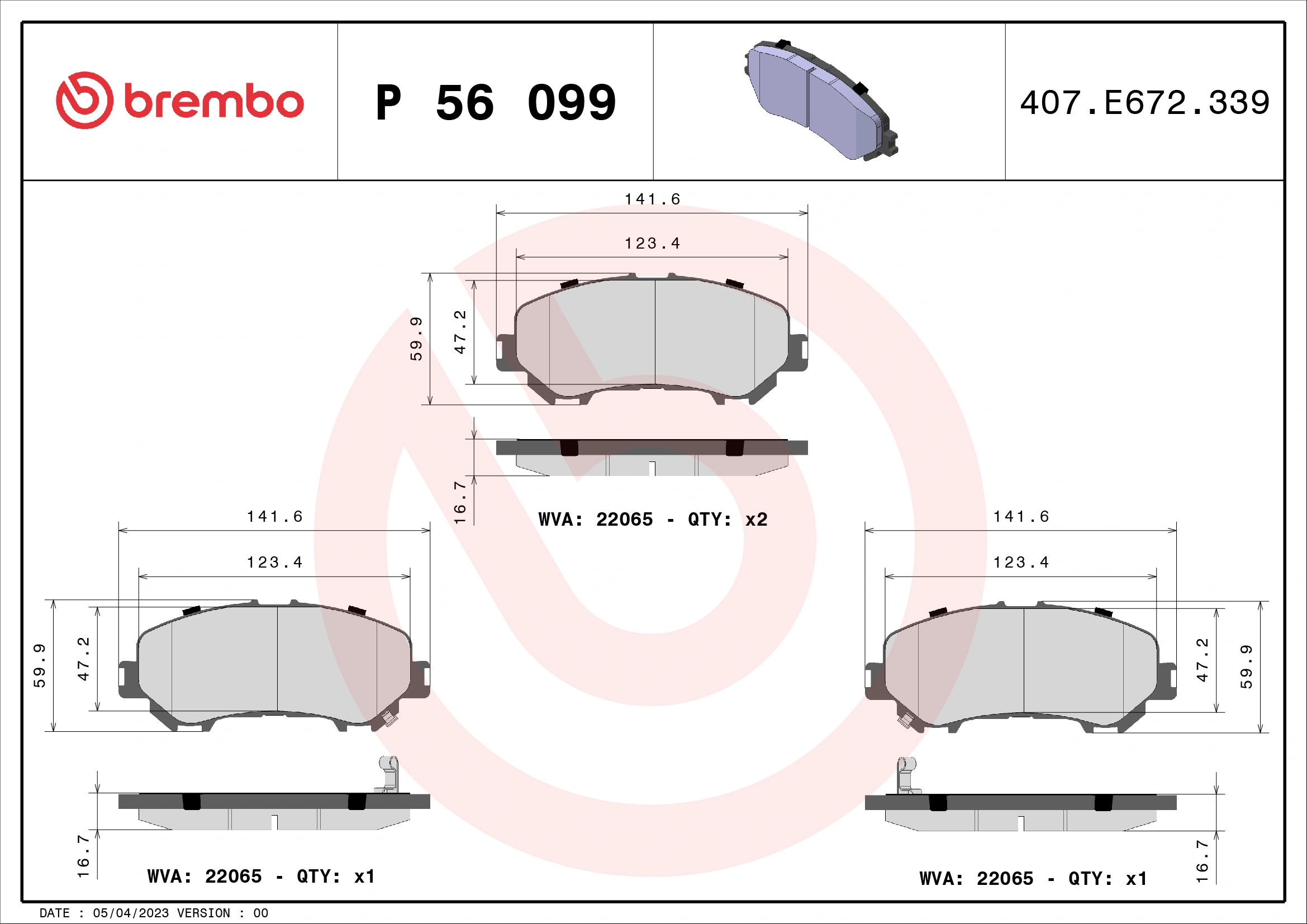 P56099 Brembo
