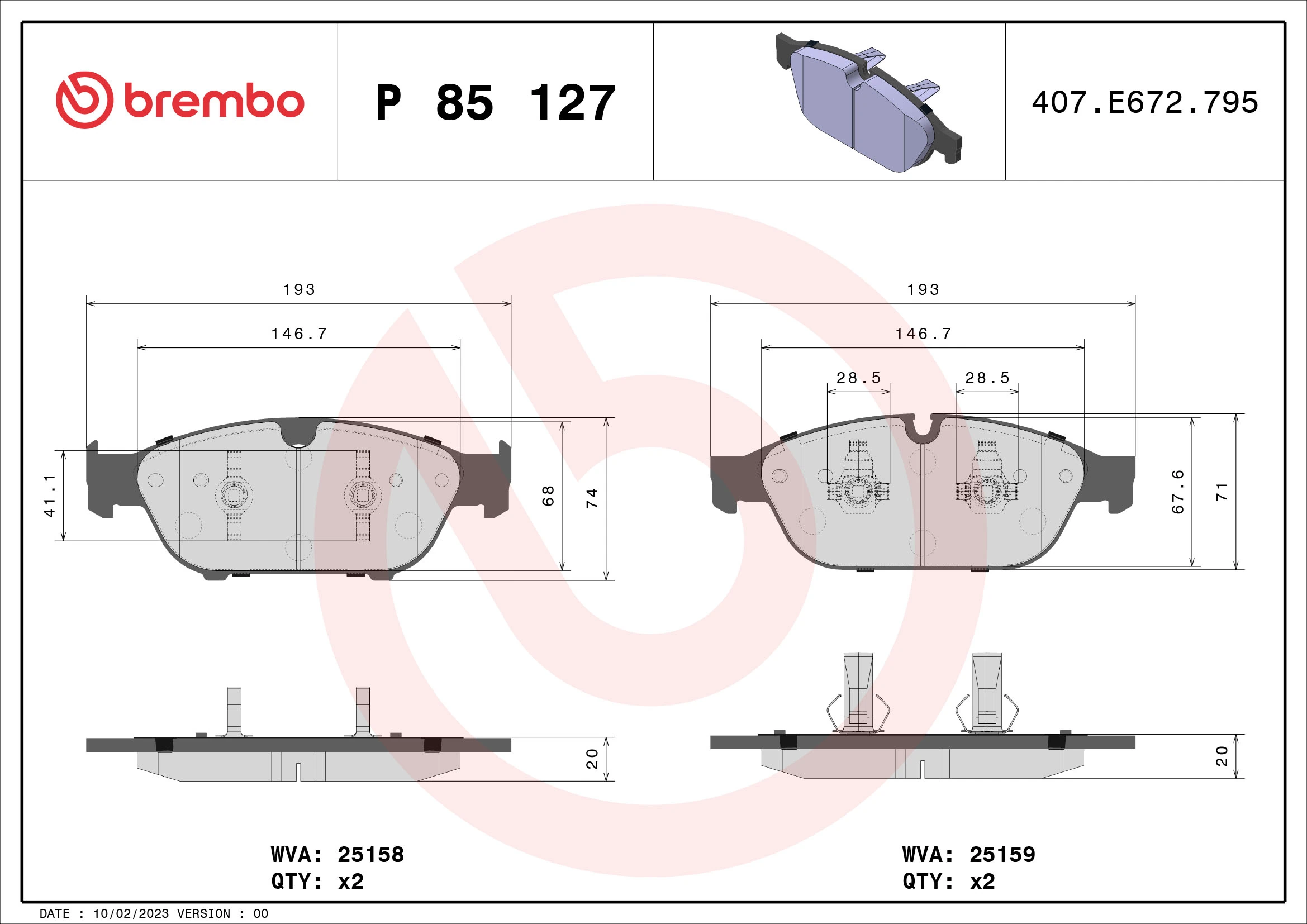 P85127 Brembo