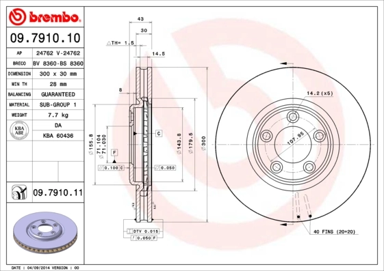09791011 Brembo