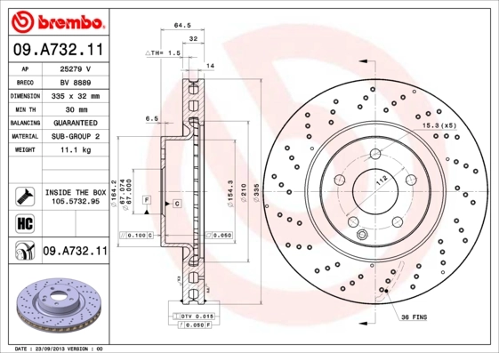 09A73211 Brembo