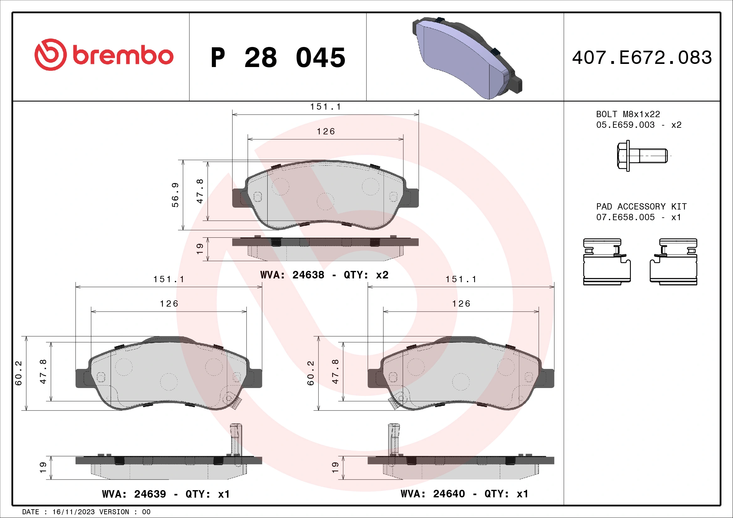 P28045 Brembo