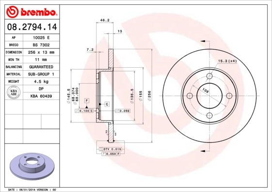 08279414 Brembo