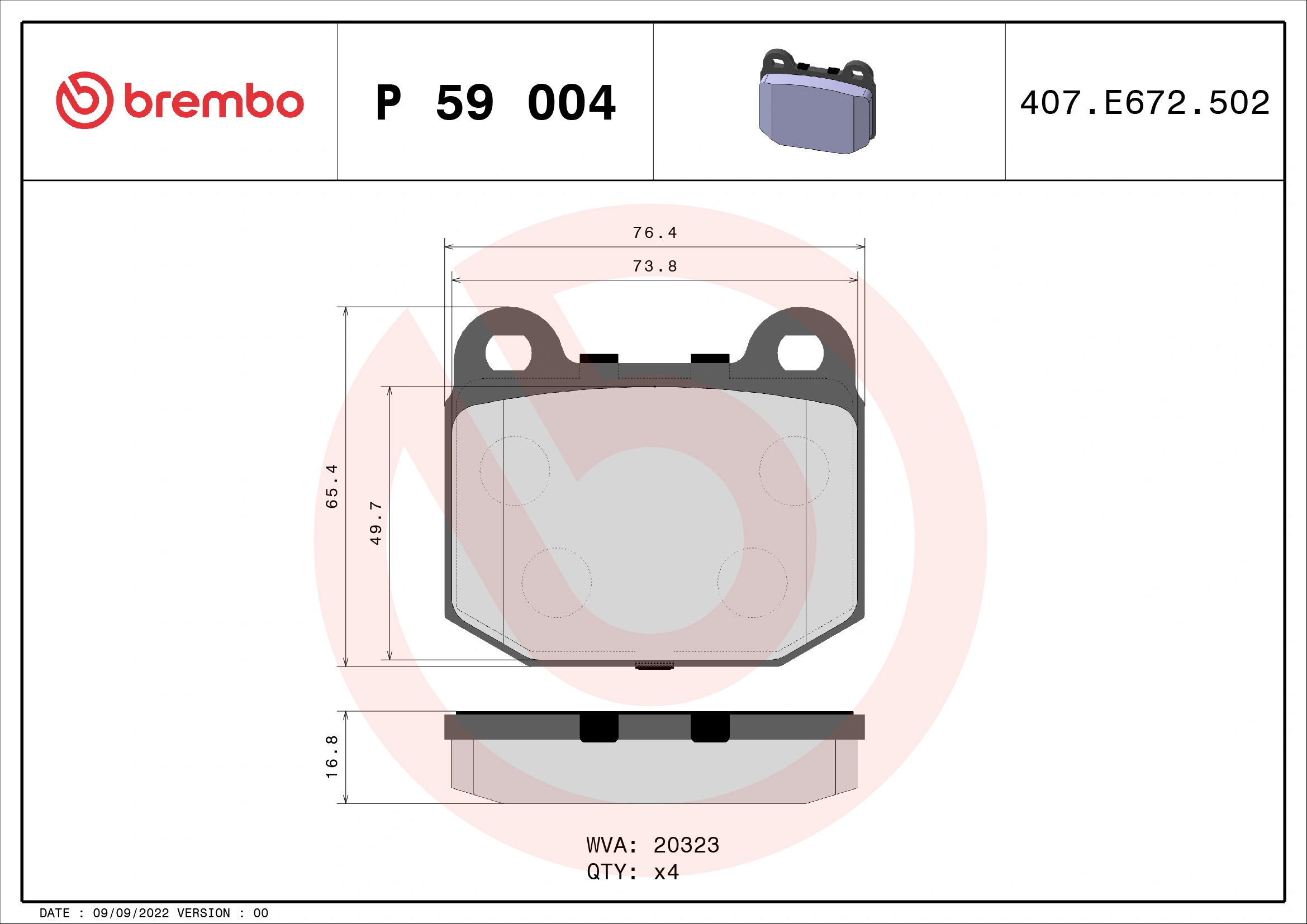 P59004 Brembo