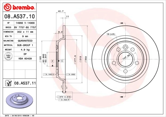 08A53710 Brembo