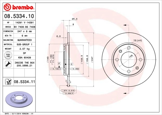 08533410 Brembo