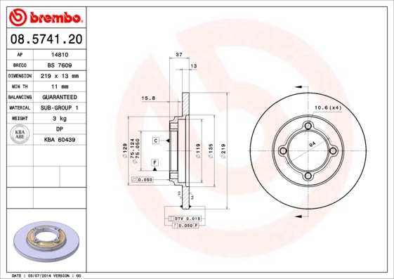 08574120 Brembo