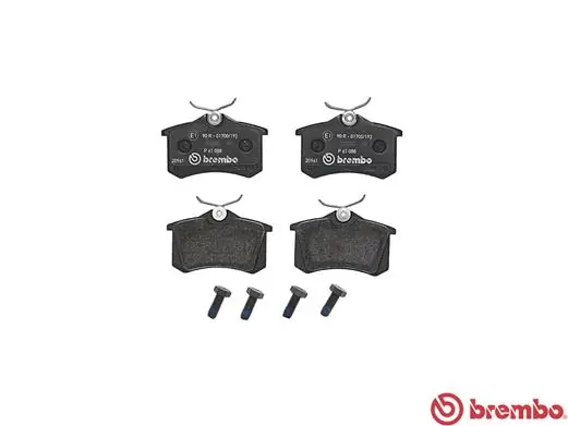 P61088 Brembo Pastillas freno traseras