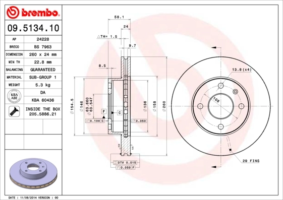 09513410 Brembo