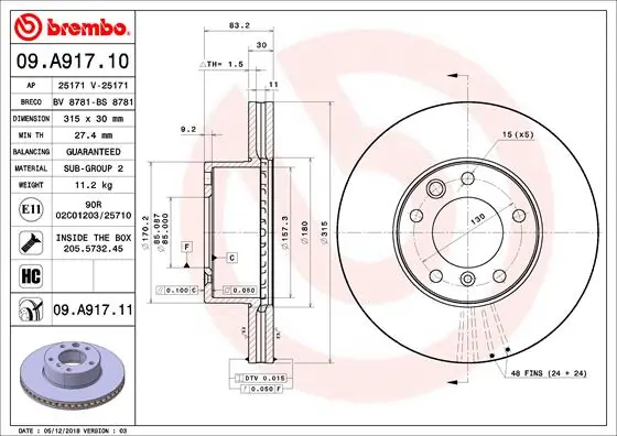 09A91710 Brembo
