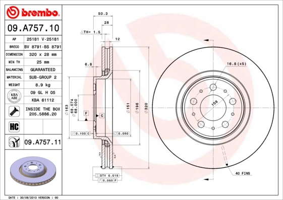09A75710 Brembo