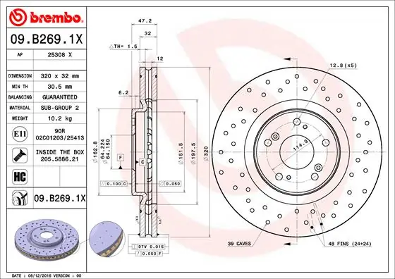 09B2691X Brembo