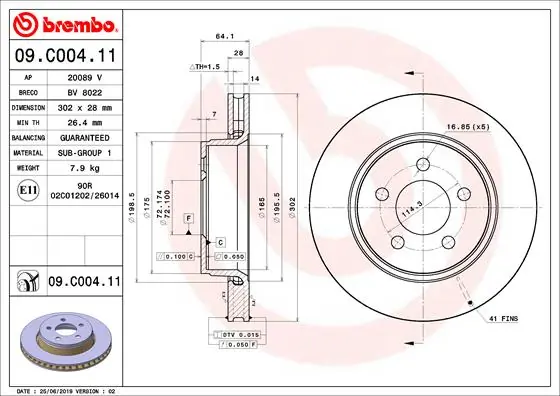 09C00411 Brembo