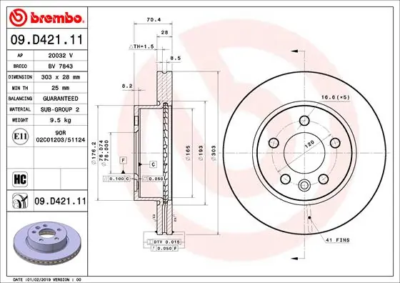 09D42111 Brembo