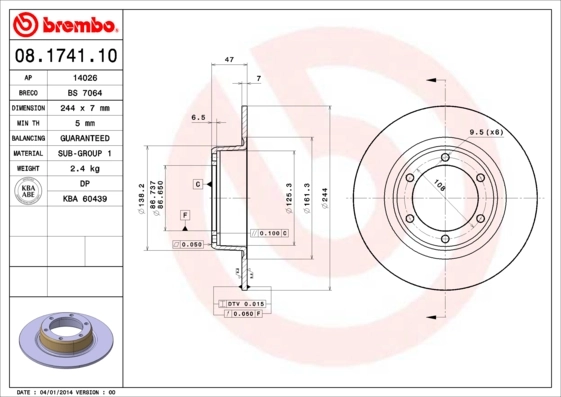 Comprar Freno de disco delantero 2 CV  