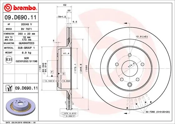 09D69011 Brembo