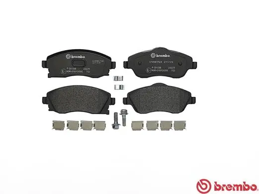 P59036 Brembo Pastillas delanteras
