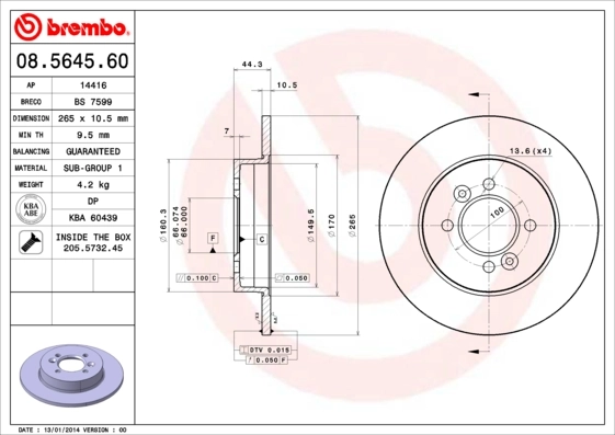 08564560 Brembo