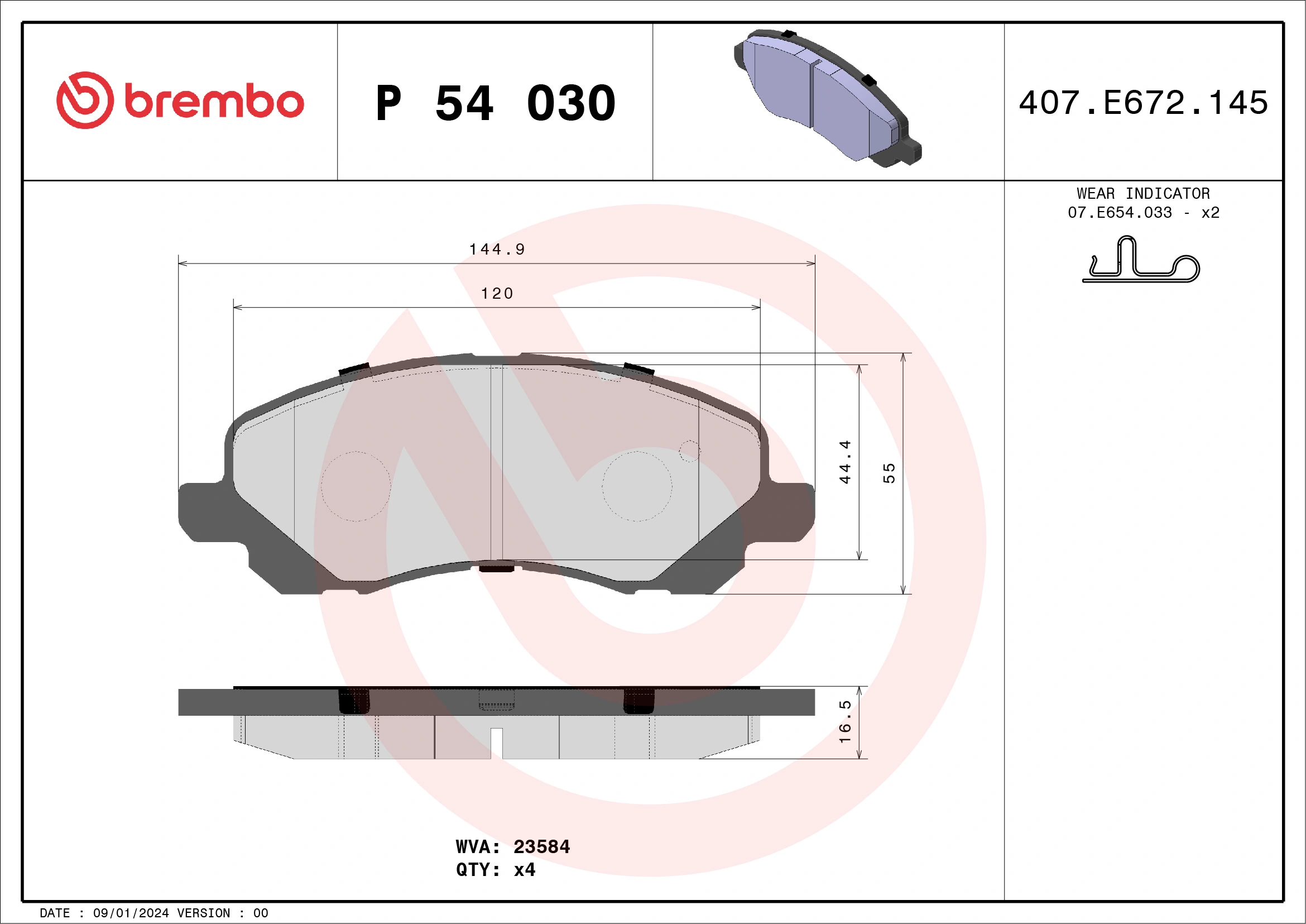 P54030 Brembo