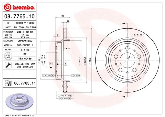 08776510 Brembo