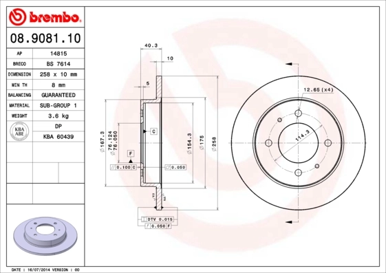08908110 Brembo